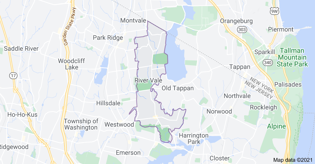 Local map of River Vale Nj